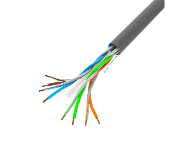 LAN KABEL CAT.6 UTP 100M PEVNÝ CU ŠEDÝ CPR