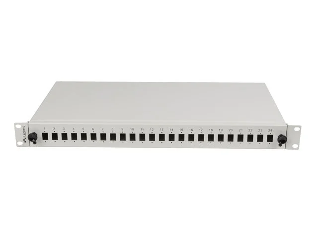19" RACKOVÝ 1U OPTICKÝ PATCH PANEL  24XSC SIMPLEX/24XLC DUPLEX + PŘÍSLUŠENSTVÍ