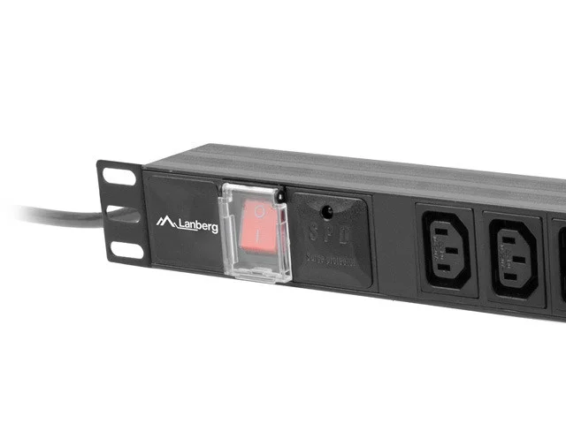 19"  1U 10A 2M 10X ZÁSUVEK IEC C13 ČERNÁ C14