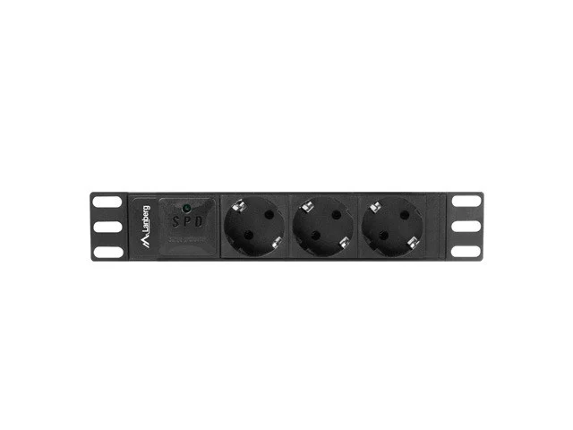 NAPÁJECÍ DISTRIBUČNÍ JEDNOTKA (PDU) 10"  1U 16A 2M 3X SCHUKO ZÁSUVKY ČERNÁ