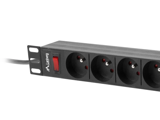 PDU 19"  1U 16A 3M 9X Přepěťová ochrana
