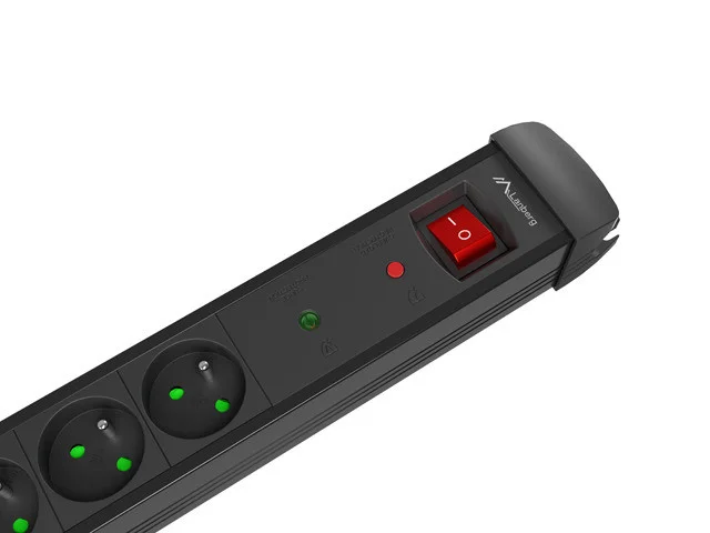 PŘEPĚŤOVÁ OCHRANA  SP1 3M 5X FRANCOUZSKÉ ZÁSUVKY ČERNÁ
