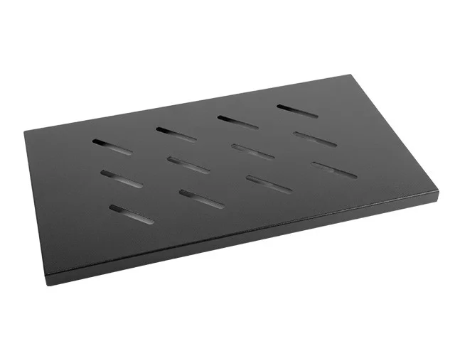 19" PEVNÁ POLICE 1U/465X315MM MAX. NOSNOST DO 120 KG ČERNÁ