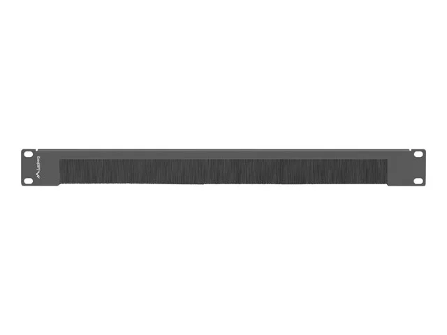 19" KARTÁČOVÝ PANEL 1U ČERNÝ  AK-1103-B