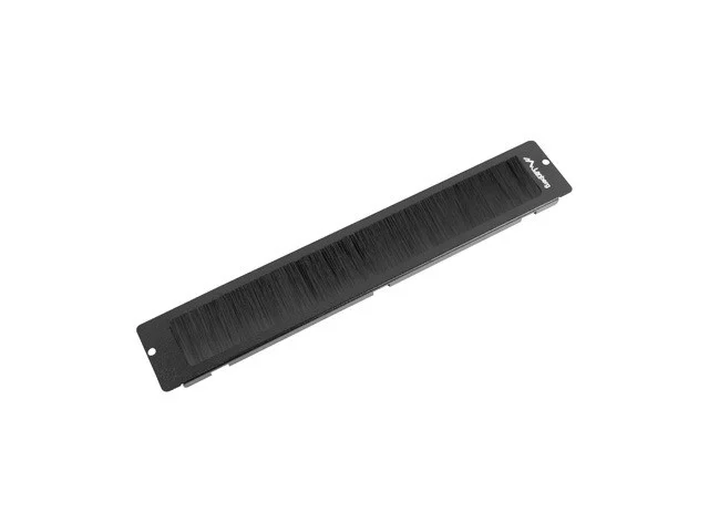 19" VOLNĚ STOJÍCÍ KARTÁČOVÝ PANEL PRO VSTUP KABELŮ ČERNÝ  AK-1105-B