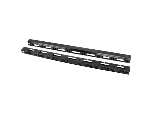 VERTIKÁLNÍ PANEL PRO VEDENÍ KABELŮ 37U PRO 19" VOLNĚ STOJÍCÍ SKŘÍNĚ 2KS ČERNÝ