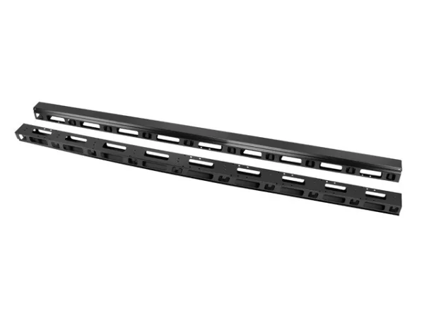 VERTIKÁLNÍ PANEL PRO VEDENÍ KABELŮ 47U PRO 19" VOLNĚ STOJÍCÍ SKŘÍNĚ 2KS ČERNÝ