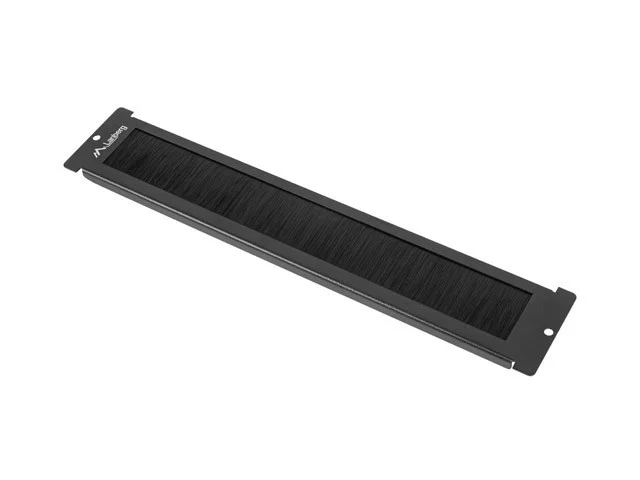 19" VOLNĚ STOJÍCÍ (FF01 S LCD PANELEM) KABELOVÝ VSTUP KARTÁČOVÝ PANEL ČERNÝ  AK-1106-B