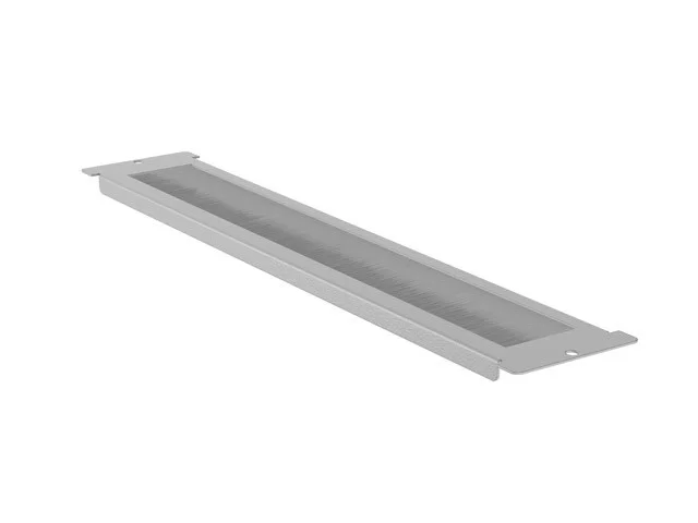 KARTÁČOVÝ PANEL PRO 19" STOJANOVOU SKŘÍŇ FF01 S LCD NAMONTOVANÝM V KABELOVÝCH PRŮCHODKÁCH  GREY