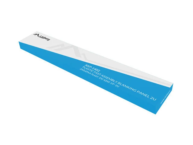 19" PLASTOVÝ RYCHLOMONTÁŽNÍ OHNIVZDORNÝ ZASLEPOVACÍ PANEL 2U ČERNÝ