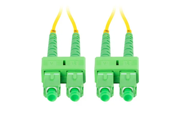 OPTICKÝ PATCHCORD SM SC/APC-SC/APC DUPLEX 5M LSZH G657A1 3.0MM ŽLUTÝ