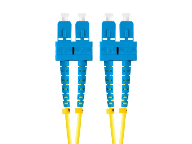 OPTICKÝ KABEL SM SC/UPC-SC/UPC DUPLEX 5M LSZH G657A1 3.0MM ŽLUTÝ
