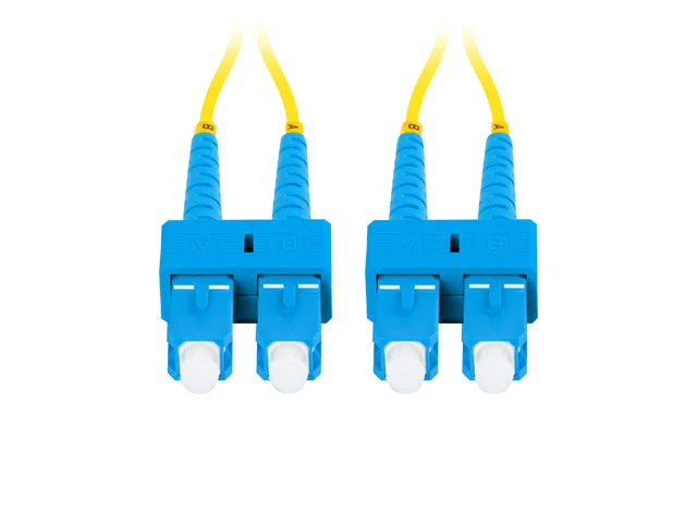 OPTICKÝ KABEL SM SC/UPC-SC/UPC DUPLEX 5M LSZH G657A1 3.0MM ŽLUTÝ