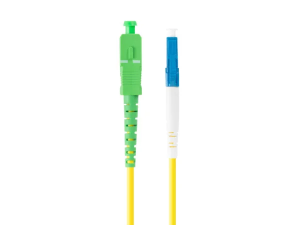 OPTICKÝ PATCHCORD SM LC/UPC-SC/APC SIMPLEX 5M LSZH G657A1 3.0MM ŽLUTÝ