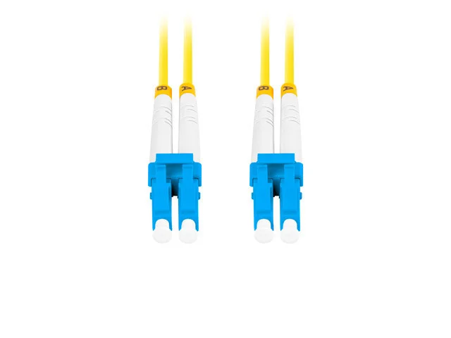 OPTICKÝ PATCHCORD SM LC/UPC-LC/UPC DUPLEX 2M LSZH G657A1 3.0MM ŽLUTÝ