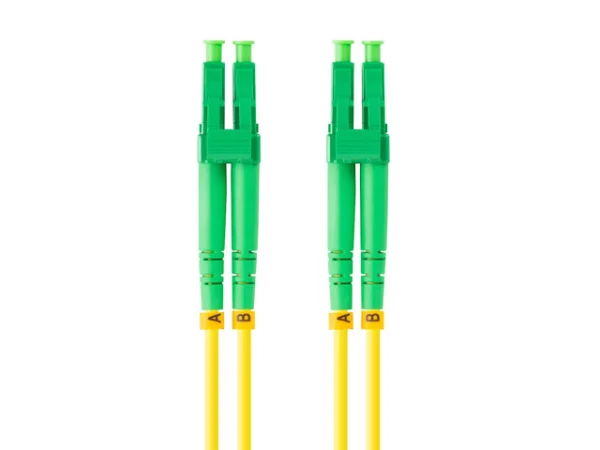 OPTICKÝ PROPOJOVACÍ KABEL SM LC/APC-LC/APC DUPLEX 1M LSZH G657A1 3.0MM ŽLUTÝ