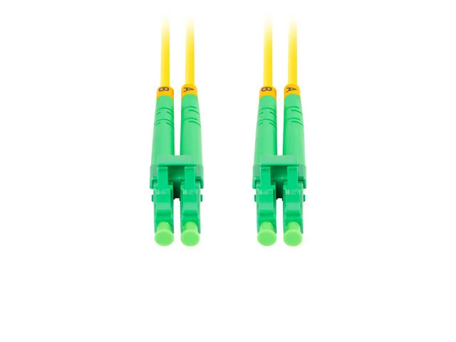 OPTICKÝ PATCHCORD SM LC/APC-LC/APC DUPLEX 2M LSZH G657A1 3.0MM ŽLUTÝ