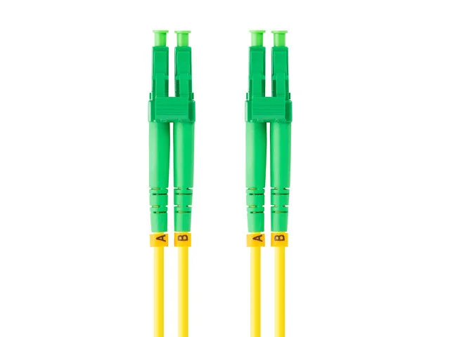 OPTICKÝ PATCHCORD SM LC/APC-LC/APC DUPLEX 2M LSZH G657A1 3.0MM ŽLUTÝ