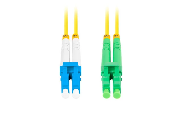 OPTICKÝ PATCHCORD SM LC/APC-LC/UPC DUPLEX 2M LSZH G657A1 3.0MM ŽLUTÝ
