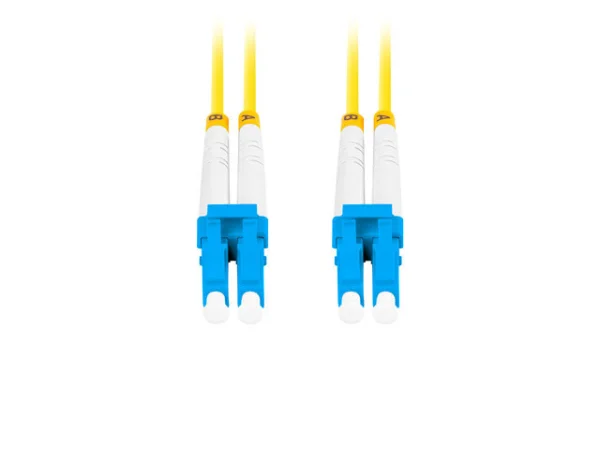 OPTICKÝ PATCHCORD SM LC/UPC-LC/UPC DUPLEX 10M LSZH G657A1 3.0MM ŽLUTÝ