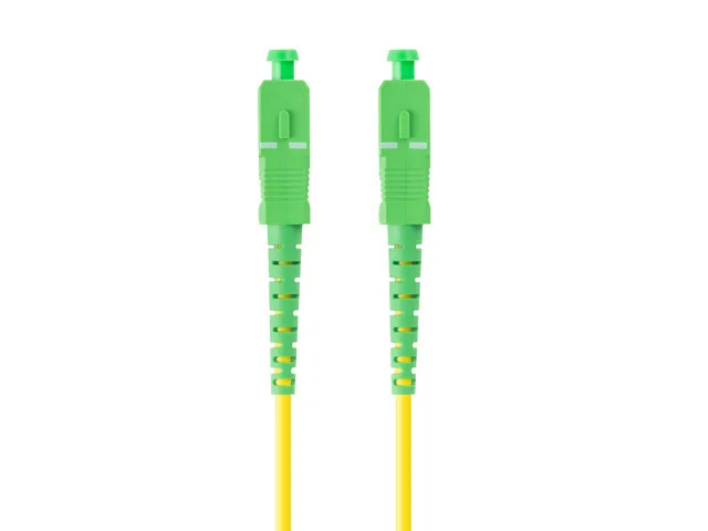 OPTICKÝ PATCHCORD SM SC/APC-SC/APC SIMPLEX 0,5 M LSZH G657A1 3,0 MM ŽLUTÝ