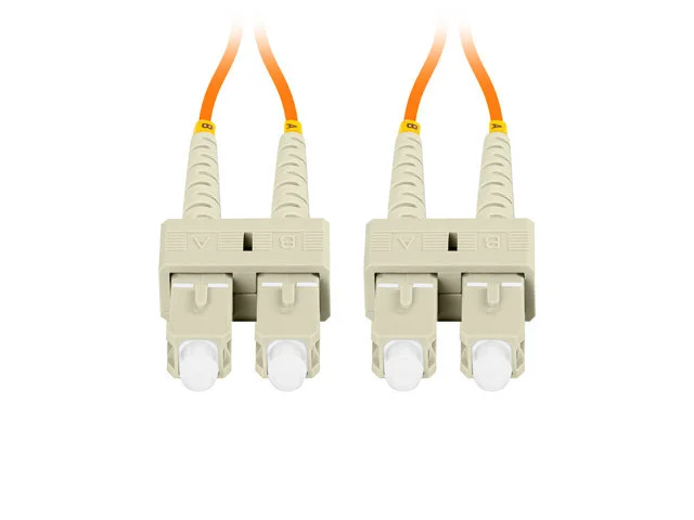OPTICKÉ VLÁKNO PATCHCORD MM SC/UPC-SC/UPC DUPLEX 2M LSZH OM2 50/125 3.0MM ORANŽOVÁ