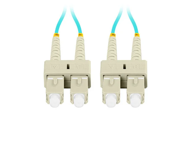 OPTICKÝ PATCHCORD MM SC/UPC-SC/UPC DUPLEX 1M LSZH OM3 50/125 3.0MM AQUA