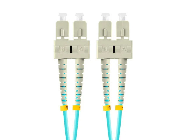 OPTICKÝ PATCHCORD MM SC/UPC-SC/UPC DUPLEX 2M LSZH OM3 50/125 3.0MM AQUA