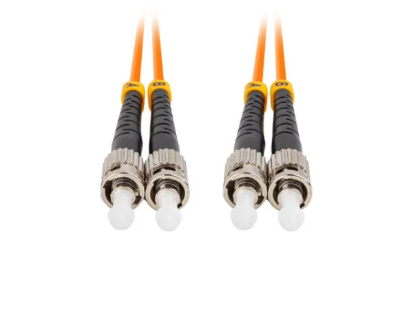 OPTICKÉ VLÁKNO PATCHCORD MM ST/UPC-ST/UPC DUPLEX 1M LSZH OM2 50/125 3.0MM ORANŽOVÁ