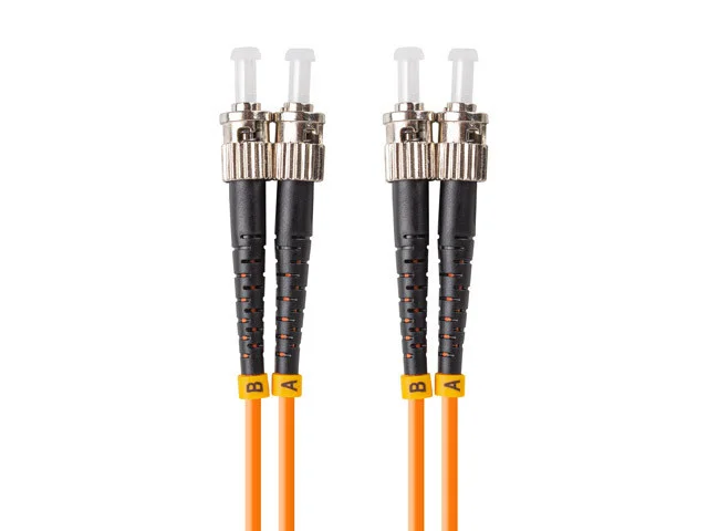 OPTICKÉ VLÁKNO PATCHCORD MM ST/UPC-ST/UPC DUPLEX 1M LSZH OM2 50/125 3.0MM ORANŽOVÁ