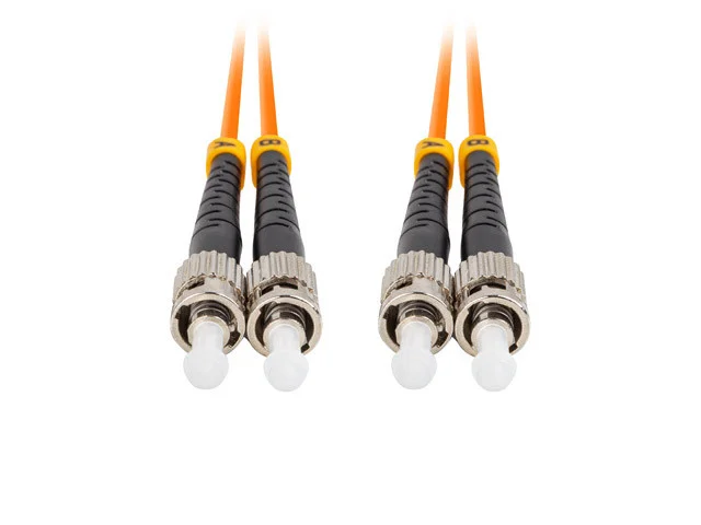 OPTICKÝ PATCHCORD MM ST/UPC-ST/UPC DUPLEX 15M LSZH OM2 50/125 3.0MM ORANŽOVÝ