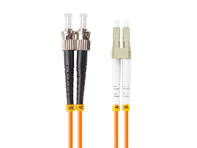 OPTICKÝ PATCHCORD MM ST/UPC-LC/UPC DUPLEX 10M LSZH OM2 50/125 3.0MM ORANŽOVÝ