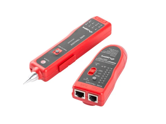 SÍŤOVÝ LAN TESTER RJ45, RJ12, RJ11, KOAXIÁLNÍ KABEL SE SLEDOVÁNÍM VODIČŮ A IDENTIFIKÁTOREM