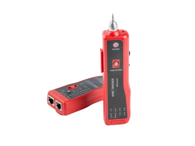 SÍŤOVÝ LAN TESTER RJ45, RJ12, RJ11, KOAXIÁLNÍ KABEL SE SLEDOVÁNÍM VODIČŮ A IDENTIFIKÁTOREM