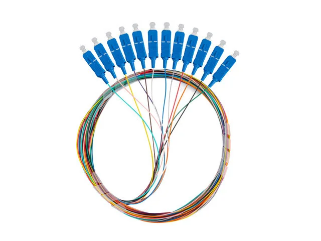PIGTAIL OPTICKÉ VLÁKNO SM SC/UPC SEMI TIGHT 9/125 G657A1 12X2M MULTICOLOUR