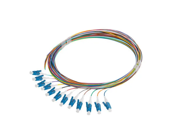 PIGTAIL OPTICKÉ VLÁKNO SM LC/UPC SEMI TIGHT 9/125 G657A1 12X2M MULTICOLOUR