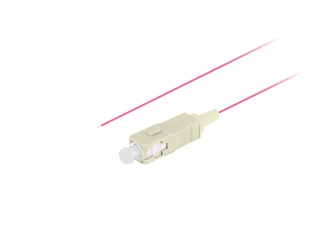 PIGTAIL OPTICKÉ VLÁKNO MM SC/UPC OM4 EASY STRIP 50/125 2M FIALOVÁ