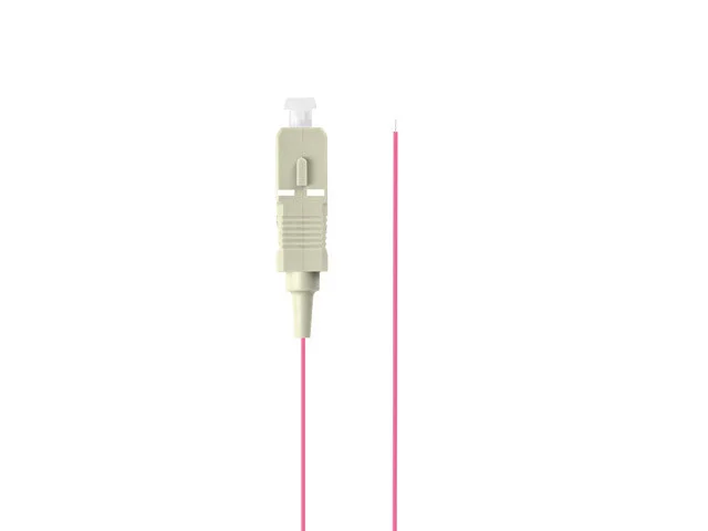 PIGTAIL OPTICKÉ VLÁKNO MM SC/UPC OM4 EASY STRIP 50/125 2M FIALOVÁ
