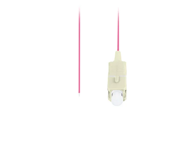 PIGTAIL OPTICKÉ VLÁKNO MM SC/UPC OM4 EASY STRIP 50/125 2M FIALOVÁ