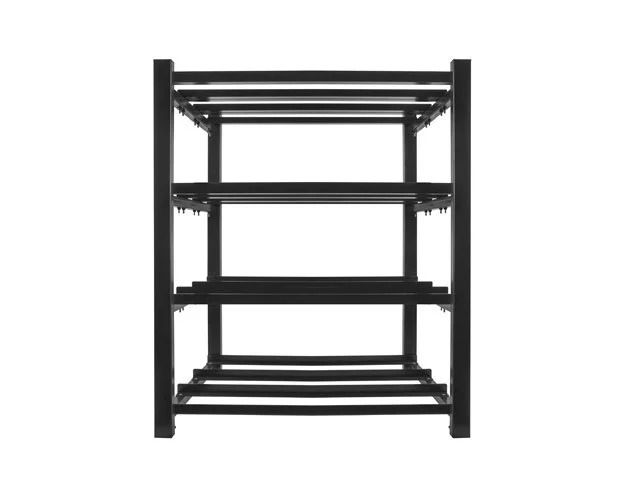 RÁM BATERIE PRO UPS 830X650 3 ŘADY 4 ÚROVNĚ (12 POLIC) (PLOCHÉ BALENÍ) ČERNÝ