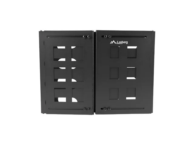 SKLÁDACÍ DRŽÁK PRO MONTÁŽ NA STĚNU 19" 8U 497X400/240 ČERNÝ