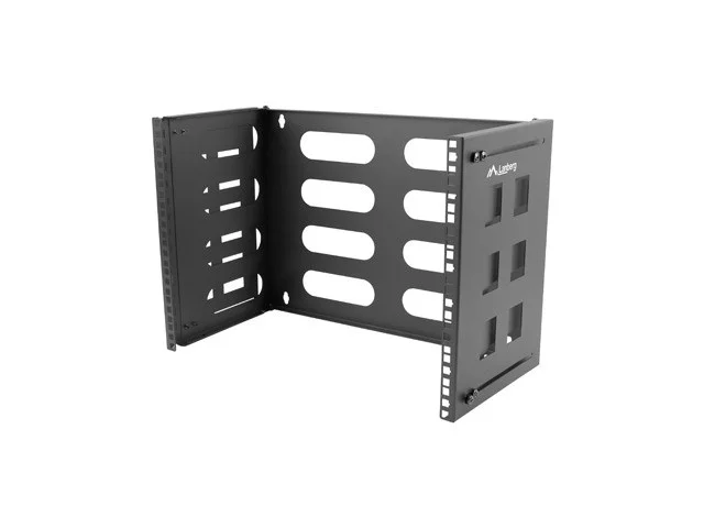 SKLÁDACÍ DRŽÁK PRO MONTÁŽ NA STĚNU 19" 8U 497X400/240 ČERNÝ
