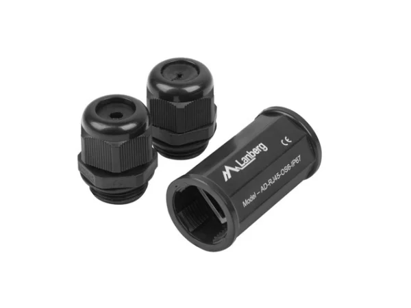 RJ45 ŘADOVÁ SPOJKA CAT.6 FTP VODOTĚSNÁ IP67