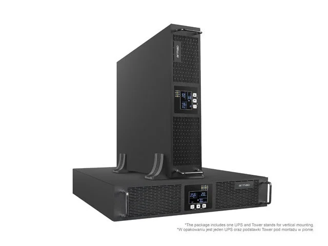 UPS RACK ARMAC R/1000I/PF1 ON-LINE 1000VA 8X IEC C13 OUTLETS USB-B LCD METAL CASE