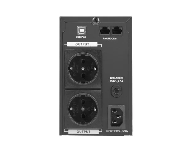 UPS ARMAC OFFICE O/650F/PSW LINE-INTERACTIVE 650VA 2X SCHUKO OUTLETS LCD PURE SINE WAVE METAL CASE