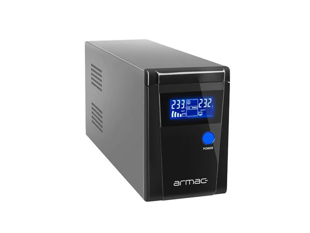 UPS ARMAC OFFICE O/650F/PSW LINE-INTERACTIVE 650VA 2X SCHUKO OUTLETS LCD PURE SINE WAVE METAL CASE