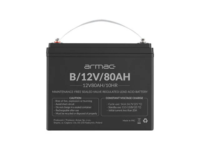 UNIVERSAL BATTERY ARMAC VRLA AGM 12V/80AH
