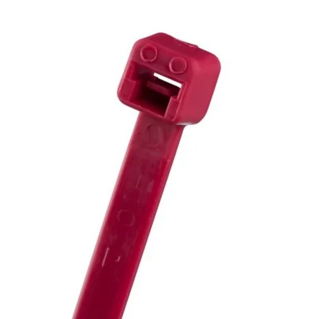 Pan-Ty® PLT3S-C2 Cable Tie, Red, PA6.6, 11.5"L, 100 kusů