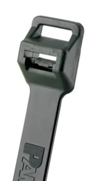Pan-Ty® PLT5EH-C0 Cable Tie, Black, UV PA6.6, 20.1"L, 100 kusů