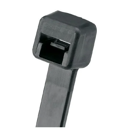 Pan-Ty® PLT2I-C0 Cable Tie, Black, UV PA6.6, 8"L, 100 kusů